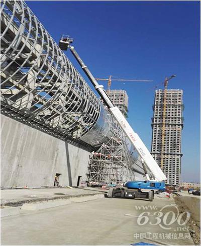 徐工廣聯(lián)租賃高空平臺助力合肥萬達旅游城建設(shè)