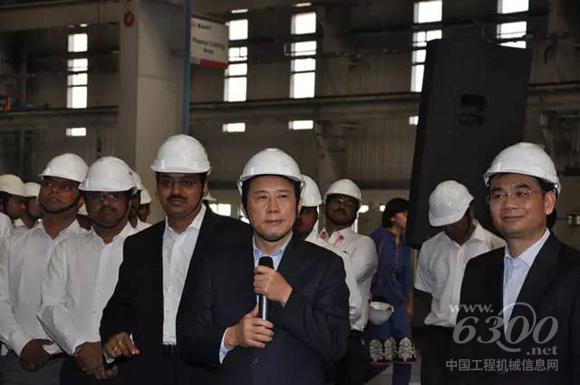 梁穩(wěn)根一行參觀普納工廠并參加三一印度公司深化“技能印度”動(dòng)員