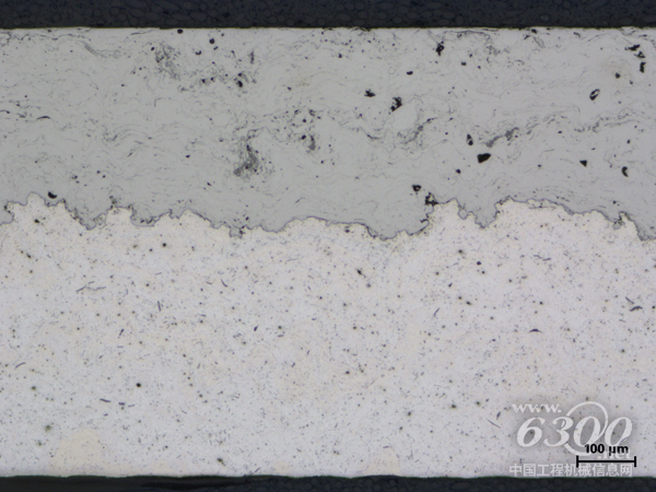 輝門(mén)動(dòng)力總成的成熟產(chǎn)品—薄壁熱噴涂 Sprayfit 缸套的微觀斷面
