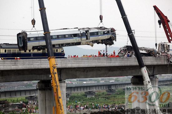 徐工,起重機(jī),溫州動(dòng)車,救援